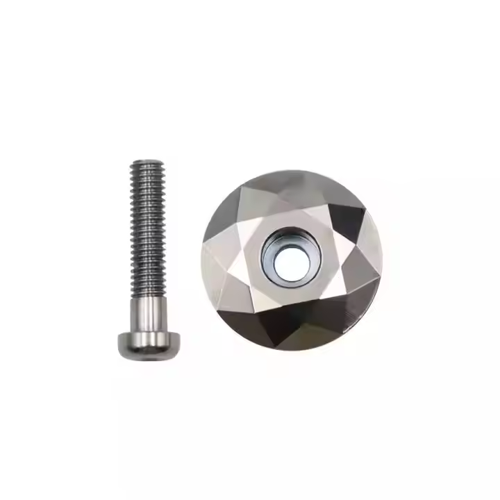 RIDERACE Bicycle Headset Stem Top Cap Cover with Screw for 28.6mm Fork - Image 3