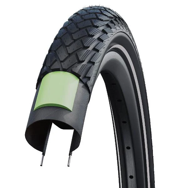 Schwalbe Green Marathon with GreenGuard Technology 700x35C Tire (Black, Non  Foldable)