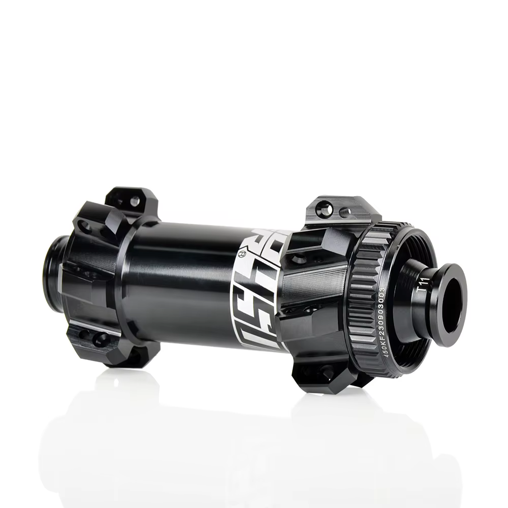 Koozer Hub 450 Road/Gravel Front Hub Thru Axle 28H Black ( Centre Lock Disc) Black 12x100 , Straight Pull - Image 2