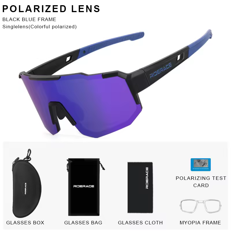 RIDERACE Cycling Glasses UV400 Protection Bicycle Sunglasses Photochromic Polarised Lens Eyewear Outdoor Riding Goggles - Image 9