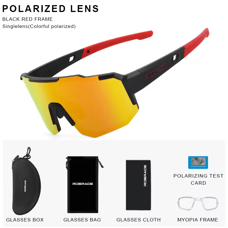 RIDERACE Cycling Glasses UV400 Protection Bicycle Sunglasses Photochromic Polarised Lens Eyewear Outdoor Riding Goggles - Image 10
