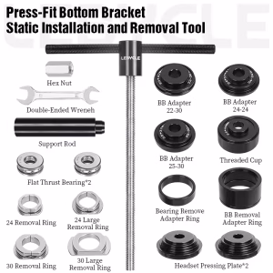 LEBYCLE Bike Press Fit Bottom Bracket Removal Tool BB Bearing Installation Tool Bicycle Fork Headset Installer Shop Repair Tools