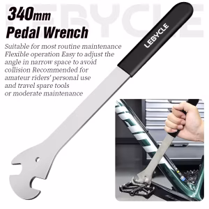 LEBYCLE Bicycle Pedal Wrench ( Black 340mm-02 )